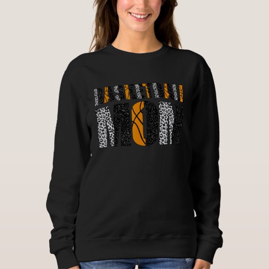 Basketball Ma Leopard T-shirt Moederdag Ballmma (Voorkant)