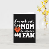 Basketball Ma Nummer 1 Fan Basketball Mothers J Kaart (Gele Bloem)