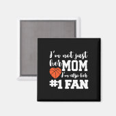 Basketball Ma Nummer 1 Fan Basketball Mothers J Magneet (Voorkant / Achterkant)