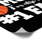 Basketball Ma Nummer 1 Fan Basketball Mothers J Poster (Hoek)