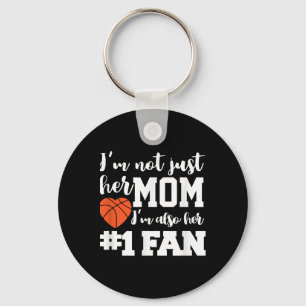 Basketball Ma Nummer 1 Fan Basketball Mothers J Sleutelhanger