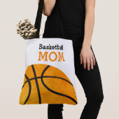Basketball Ma Retro Speciaal Trendy Sinaasappel Tote Bag (Dichtbij)