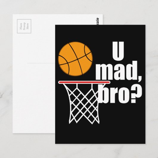 Basketball Madness Briefkaart (Voorkant / Achterkant)