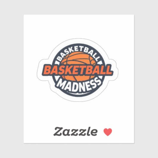 Basketball Madness Hoop Life Athlete Fan Sticker (Vel)