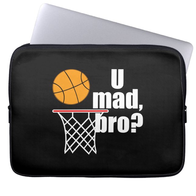 Basketball Madness Laptop Sleeve (Voorkant)