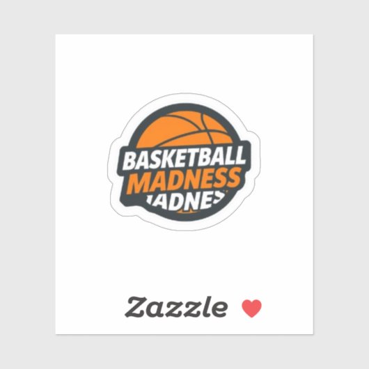 Basketball Madness March Tournament Sports Sticker (Vel)