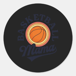 Basketball Mam Baller Matching Family Day Out Ronde Sticker