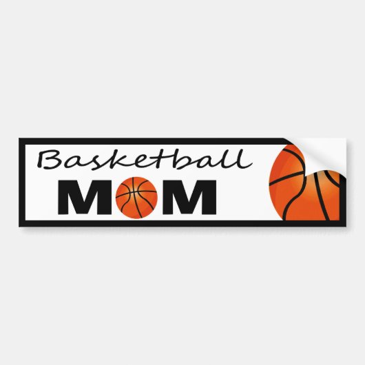 Basketball Mam Bumpersticker (Voorkant)