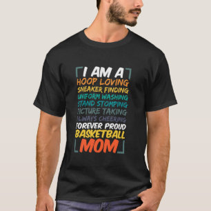 Basketball mam Coach Wife Funny Proud Team Player T-shirt
