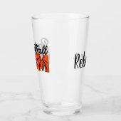 Basketball Mam en Name Glass Glas (Links)
