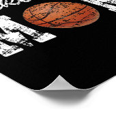 Basketball mam koelt novelty Distress Poster (Hoek)