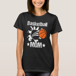 Basketball mam koelt novelty Distress T-shirt