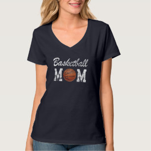 Basketball mam koelt novelty Distress T-shirt