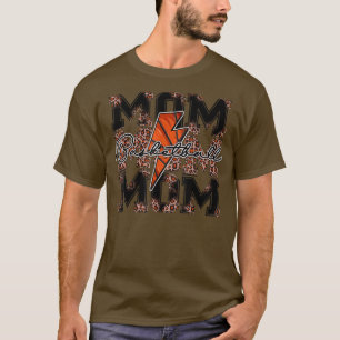 Basketball Mam leopard bliksemschicht basketbal T-shirt