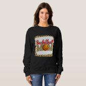 Basketball Mam Leopard Sport Ball mama's Da Trui (Voorkant volledig)