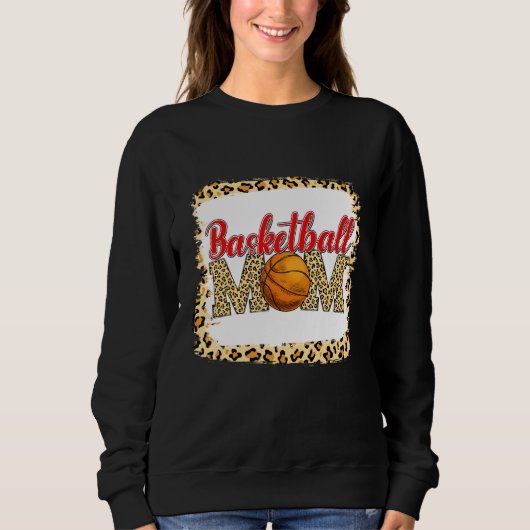 Basketball Mam Leopard Sport Ball mama's Da Trui (Voorkant)