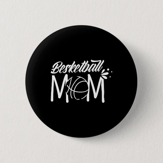 Basketball mam Match Coach Team Player Ronde Button 5,7 Cm (Voorkant)