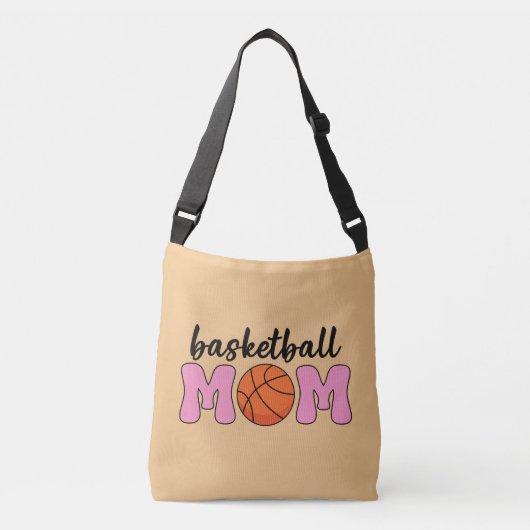 Basketball Mam Moederdag Crossbody Tas (Voorkant)
