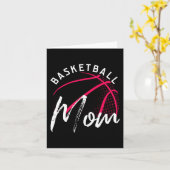 Basketball Mam Moederdag Kaart (Gele Bloem)