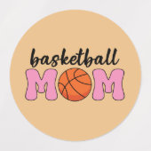 Basketball Mam Moederdag Labels (Design 1)