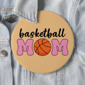 Basketball Mam Moederdag Ronde Button 6,0 Cm (In situ)