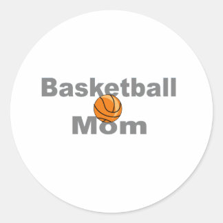 BasketBall Mam Ronde Sticker