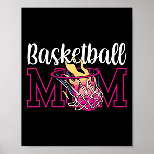 Basketball Mam Team Player komt overeen met Coach Poster (Voorkant)