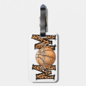 Basketball mama bagagelabel (Achterkant verticaal)