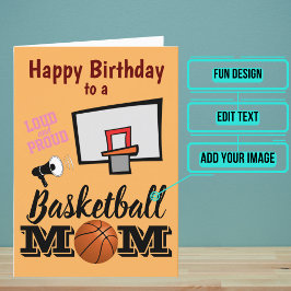 Basketball mama Birthday Kaart