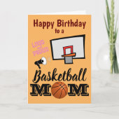 Basketball mama Birthday Kaart (Voorkant)