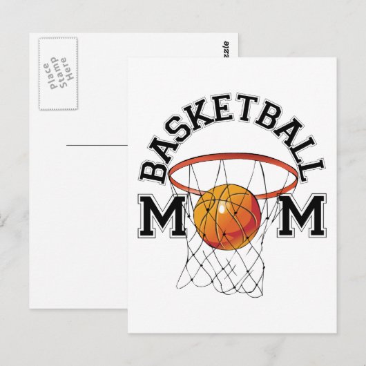 Basketball mama briefkaart (Voorkant / Achterkant)