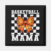 Basketball Mama Coquette Bow Game Day Funny Srts L Magneet (Voorkant)