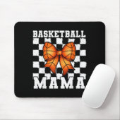 Basketball Mama Coquette Bow Game Day Funny Srts L Muismat (Met muis)