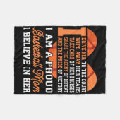 Basketball mama fleece deken (Voorkant (Horizontaal))