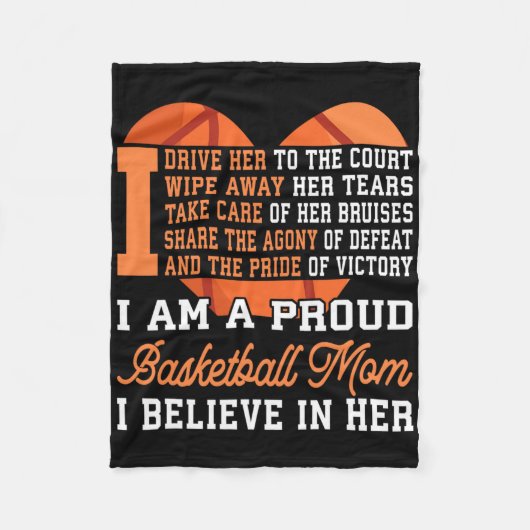 Basketball mama fleece deken (Voorkant)