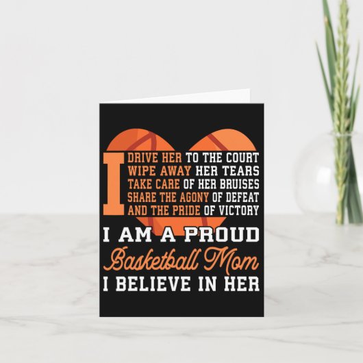 Basketball mama kaart (Voorkant)