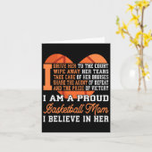 Basketball mama kaart (Gele Bloem)