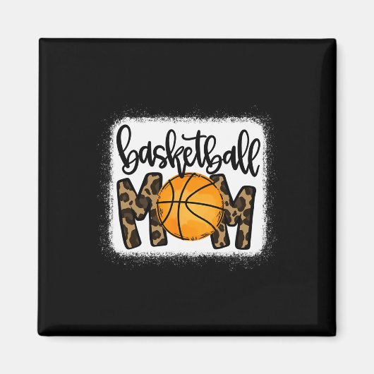 Basketball mama Leopard Basketball Mama Magneet (Voorkant)