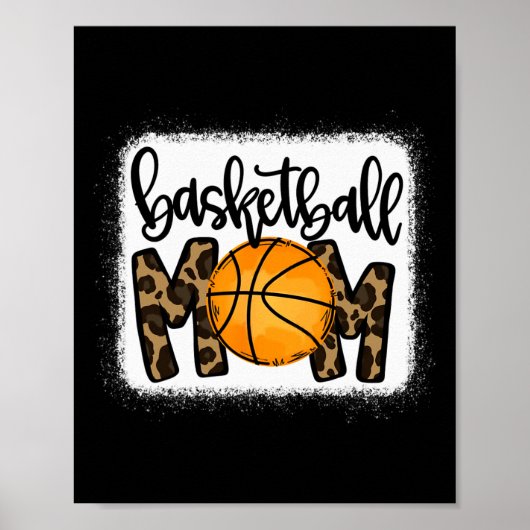 Basketball mama Leopard Basketball Mama Poster (Voorkant)