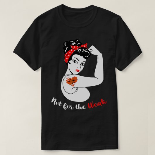 Basketball mama niet voor het Weak T-shirt (Design voorkant)