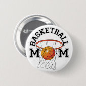 Basketball mama ronde button 5,7 cm (Voorkant /achterkant)