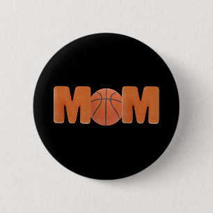 Basketball mama ronde button 5,7 cm