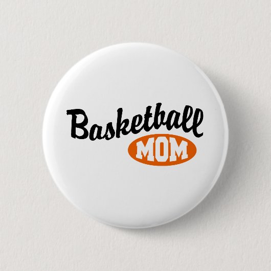 Basketball mama ronde button 5,7 cm (Voorkant)