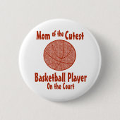 Basketball mama ronde button 5,7 cm (Voorkant)