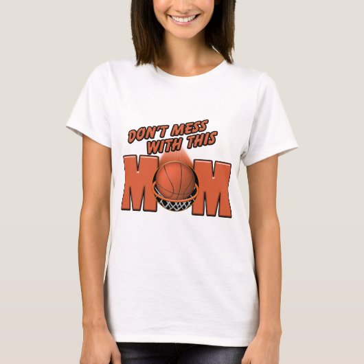 Basketball mama t-shirt (Voorkant)