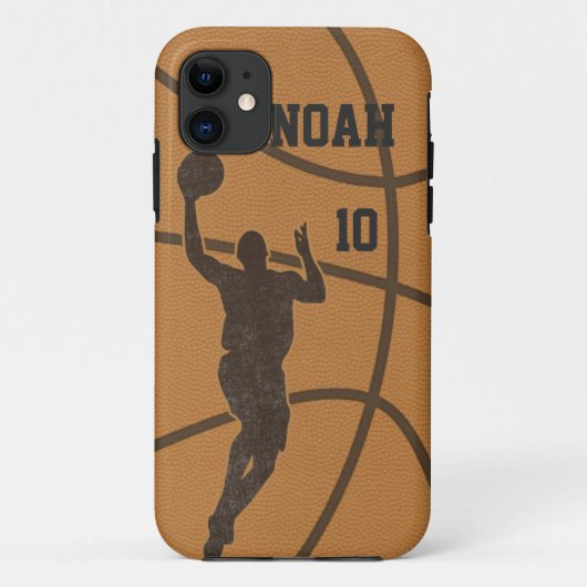 Basketball Man iPhone iPad iPod Galaxy Razr Hoesje (Achterkant)