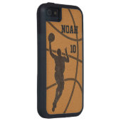 Basketball Man iPhone iPad iPod Galaxy Razr Hoesje (Back/Rechts)