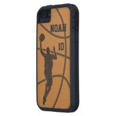 Basketball Man iPhone iPad iPod Galaxy Razr Hoesje (Achterkant Links)