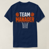 Basketball Manager Sportspel Lovers T-shirt (Design voorkant)