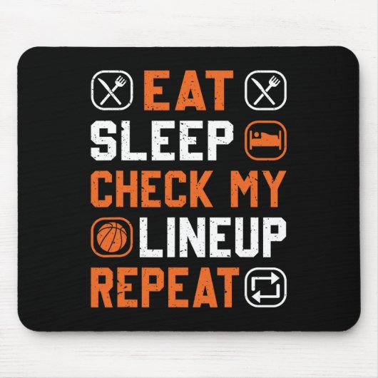 Basketball Mannen Boy Mijn rij op Basketball Pla b Muismat (Voorkant)